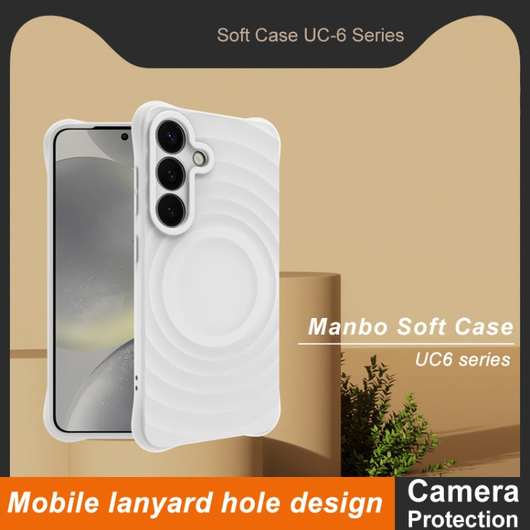 For Samsung Galaxy S25+ 5G IMAK UC-6 Series Manbo Frosting Soft Phone Case(White)