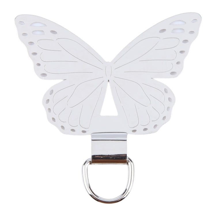Butterfly Metal Mobile Phone Lanyard Fixing Gasket(Silver)