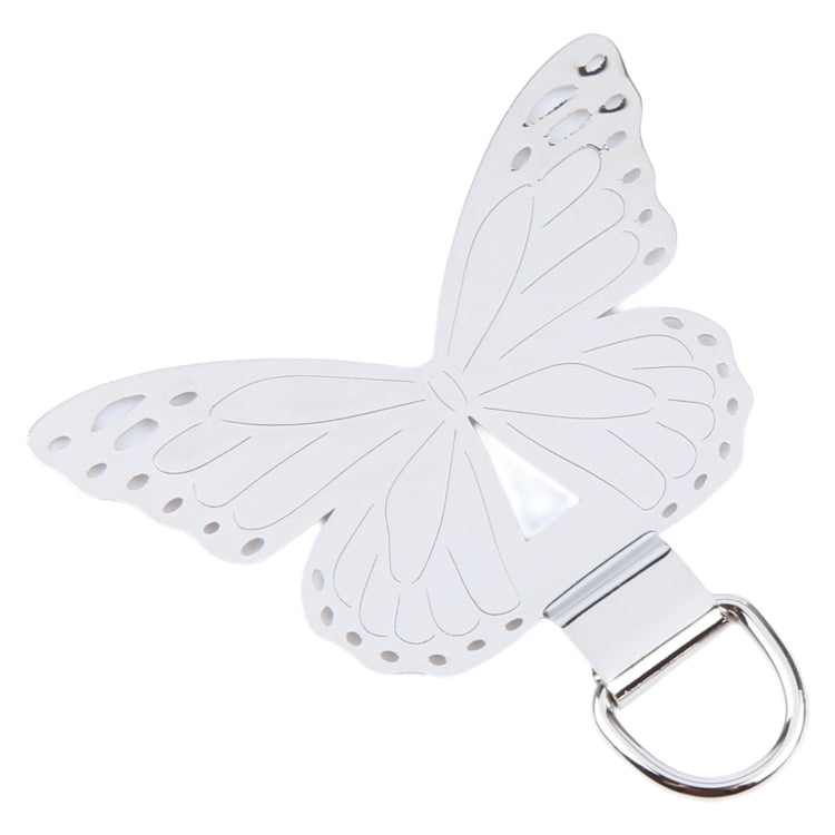 Butterfly Metal Mobile Phone Lanyard Fixing Gasket(Silver)