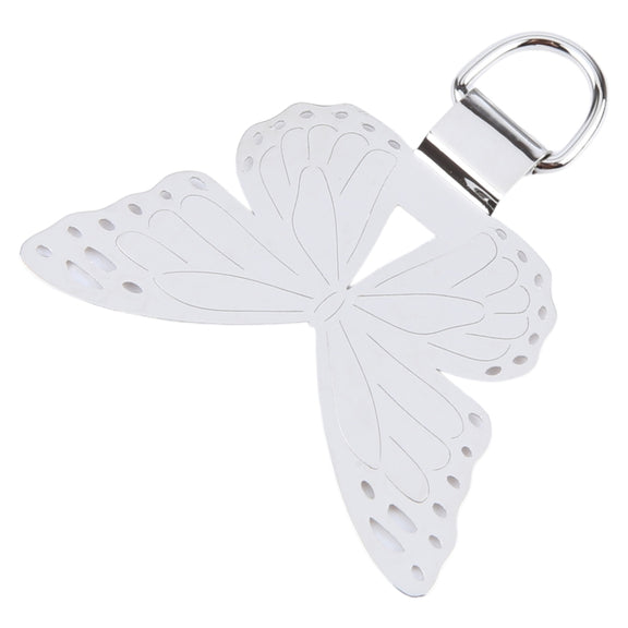 Butterfly Metal Mobile Phone Lanyard Fixing Gasket(Silver)
