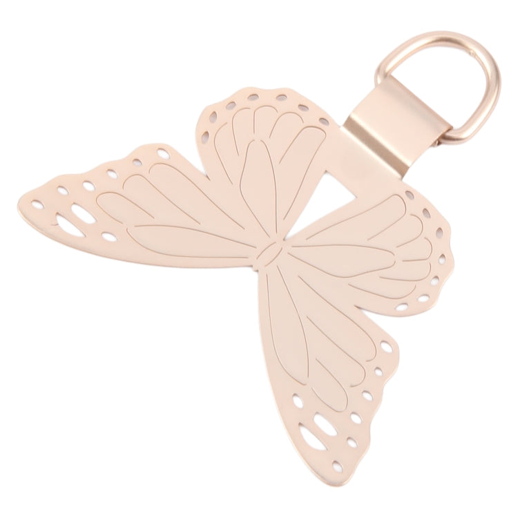 Butterfly Metal Mobile Phone Lanyard Fixing Gasket(Gold)