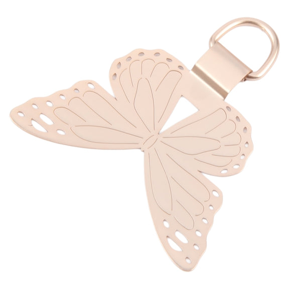 Butterfly Metal Mobile Phone Lanyard Fixing Gasket(Gold)