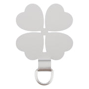 Four-leaf Metal Mobile Phone Lanyard Fixing Gasket(Silver)