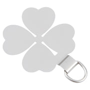 Four-leaf Metal Mobile Phone Lanyard Fixing Gasket(Silver)