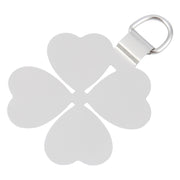 Four-leaf Metal Mobile Phone Lanyard Fixing Gasket(Silver)