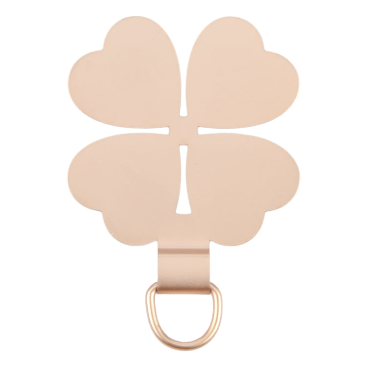Four-leaf Metal Mobile Phone Lanyard Fixing Gasket(Gold)