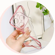 For Tecno Spark Go 2024 Plated Gradient Glitter Round Holder TPU Phone Case(Pink)