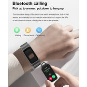 B7 Pro 1.5 inch 2 in 1 Bluetooth Earphone Silicone Strap Smart Watch, Support Heart Rate / Sleep Monitoring(Black)