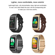 B7 Pro 1.5 inch 2 in 1 Bluetooth Earphone Silicone Strap Smart Watch, Support Heart Rate / Sleep Monitoring(Black)