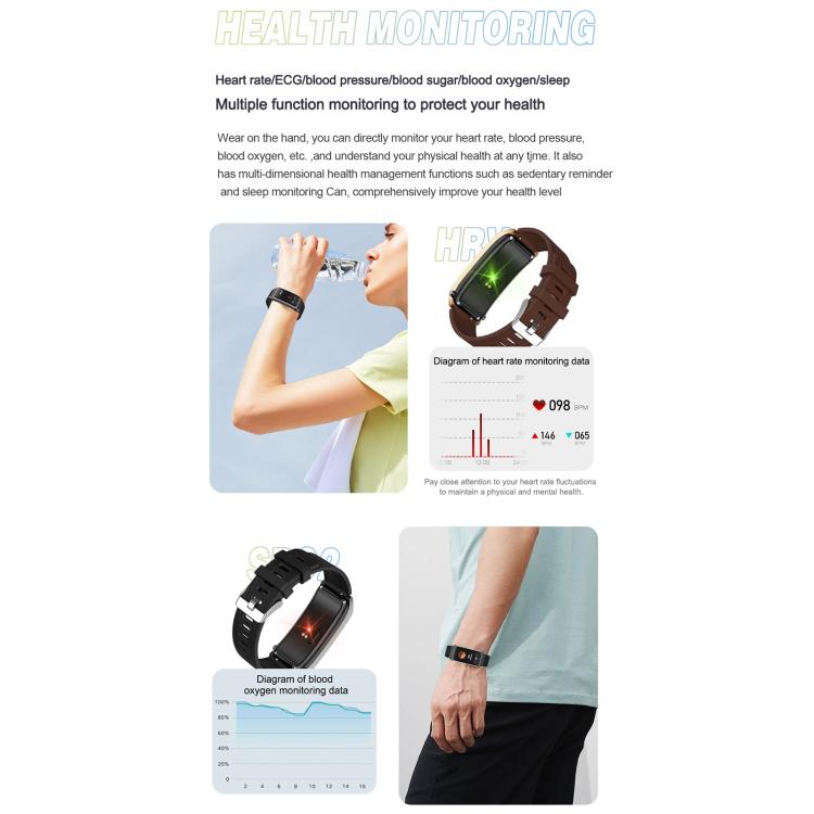 B7 Pro 1.5 inch 2 in 1 Bluetooth Earphone Silicone Strap Smart Watch, Support Heart Rate / Sleep Monitoring(Black)