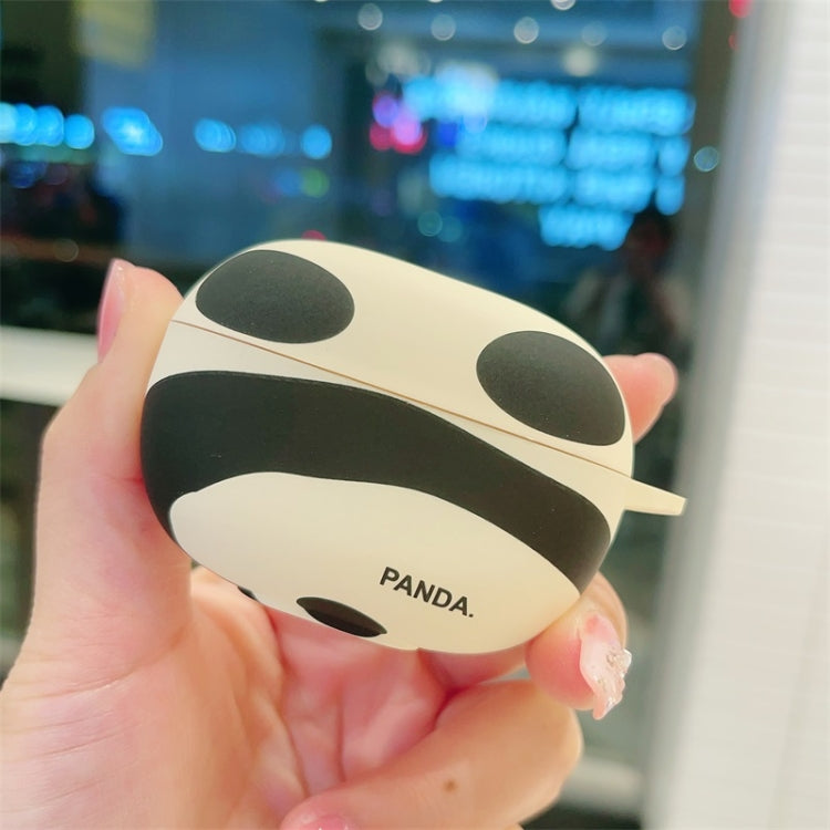 For Redmi Buds 4 Pro Panda Back Earbuds Box Frosted TPU Case(Black White)