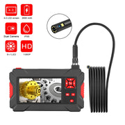 P30 8mm 1080P IP68 Water-resistant 4.3 inch Screen Dual Camera Digital Endoscope, Length:5m Snake Tube(Black)