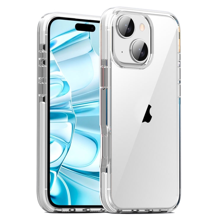 For iPhone 16 TPE Airbag TPU+ PC Full Coverage Phone Case(White)