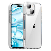 For iPhone 16 TPE Airbag TPU+ PC Full Coverage Phone Case(White)