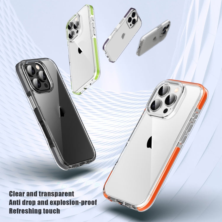For iPhone 16 Pro Max TPE Airbag TPU+ PC Full Coverage Phone Case(Purple)
