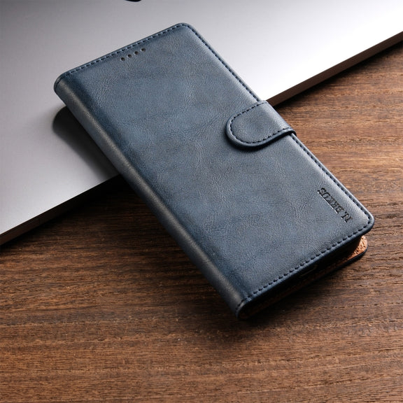 For iPhone 16 Pro Max N.BEKUS CSJ-P1 Solid Color Leather Phone Case(Blue)