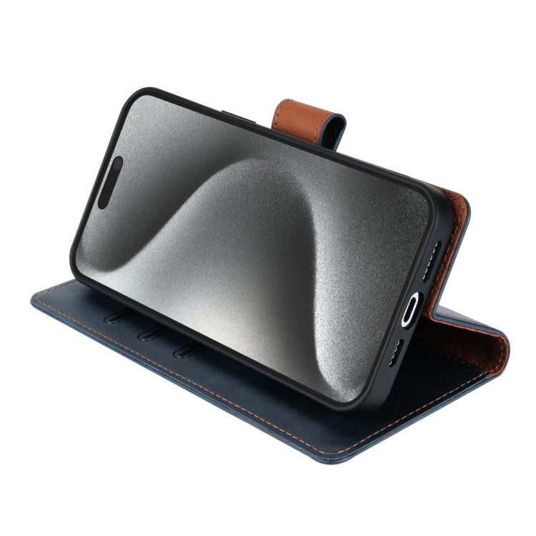 For iPhone 16 Pro Max N.BEKUS CSJ-P1 Solid Color Leather Phone Case(Blue)