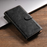 For iPhone 16 Pro N.BEKUS CSJ-P1 Solid Color Leather Phone Case(Black)