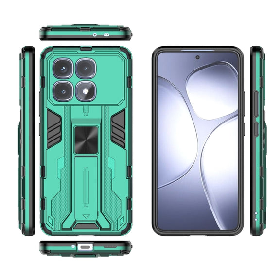 For Redmi K70 Ultra 5G Global Supersonic PC + TPU Holder Phone Case(Green)
