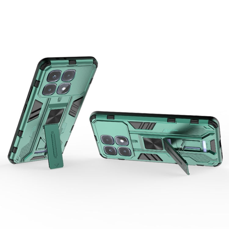 For Redmi K70 Ultra 5G Global Supersonic PC + TPU Holder Phone Case(Green)