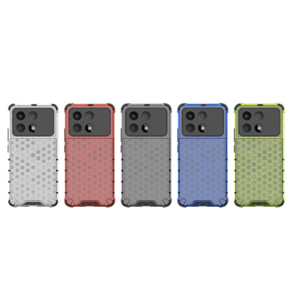 For Redmi K70 Ultra 5G Global Honeycomb Shockproof Phone Case(White)