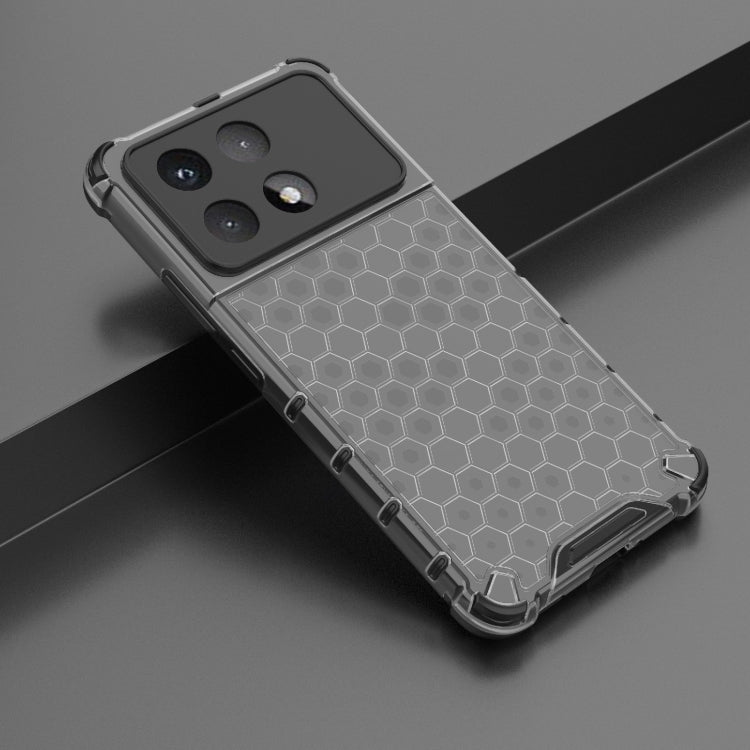 For Redmi K70 Ultra 5G Global Honeycomb Shockproof Phone Case(Black)