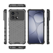 For Redmi K70 Ultra 5G Global Honeycomb Shockproof Phone Case(Black)