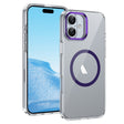 For iPhone 16 Plus Ice Feel HD Transparent MagSafe PC Full Coverage Phone Case(Purple) - iPhone 16 Plus Cases by PMC TechLife | Online Shopping South Africa | PMC TechLife | Buy Now Pay Later Mobicred