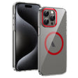 For iPhone 16 Pro Ice Feel HD Transparent MagSafe PC Full Coverage Phone Case(Red) - iPhone 16 Pro Cases by PMC TechLife | Online Shopping South Africa | PMC TechLife | Buy Now Pay Later Mobicred