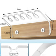 2pcs / Pack Acrylic Data Cable Storage Rack Charging Cable Storage Hook(Transparent)