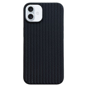 For iPhone 16 Weave Texture TPU Phone Case(Black)