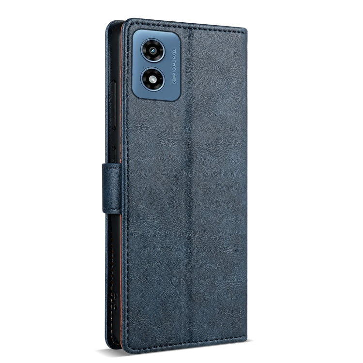 For Motorola Moto G Play 2024 N.BEKUS CSJ-P1 Solid Color Leather Phone Case(Blue)