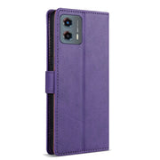 For Motorola Moto G Stylus 2024 N.BEKUS CSJ-P1 Solid Color Leather Phone Case(Purple)