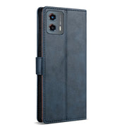 For Motorola Moto G 5G 2024 N.BEKUS CSJ-P1 Solid Color Leather Phone Case(Blue)