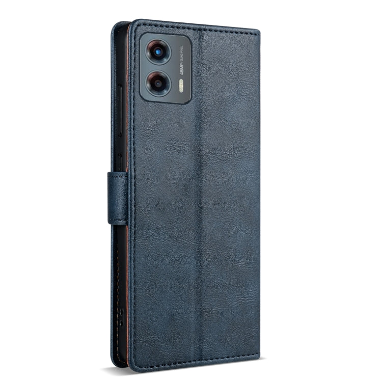 For Motorola Moto G 5G 2024 N.BEKUS CSJ-P1 Solid Color Leather Phone Case(Blue)