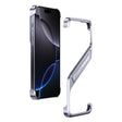 For iPhone 16 Pro S-shaped Stand Frameless Metal Phone Case(Silver) - iPhone 16 Pro Cases by PMC TechLife | Online Shopping South Africa | PMC TechLife | Buy Now Pay Later Mobicred