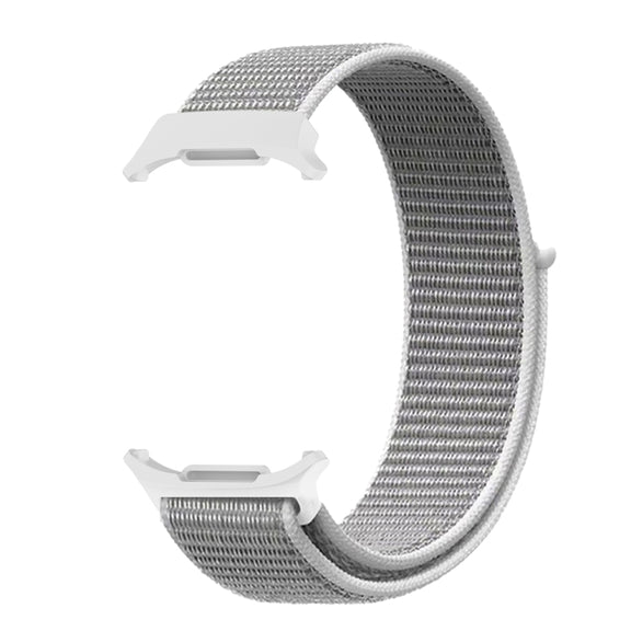 For Samsung Galaxy Watch Ultra 47mm Plastic Connector Nylon Loop Watch Band(Seashell)