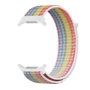 For Samsung Galaxy Watch Ultra 47mm Plastic Connector Nylon Loop Watch Band(Colorful)