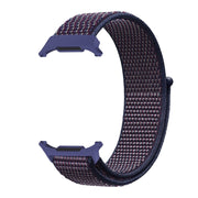 For Samsung Galaxy Watch Ultra 47mm Plastic Connector Nylon Loop Watch Band(Indigo Blue)