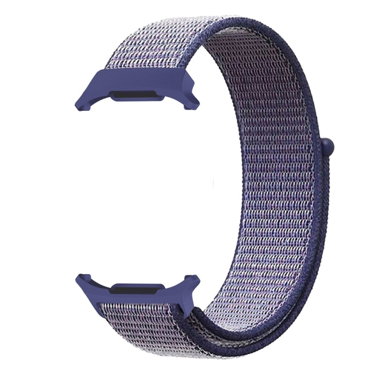 For Samsung Galaxy Watch Ultra 47mm Plastic Connector Nylon Loop Watch Band(Midnight Blue)