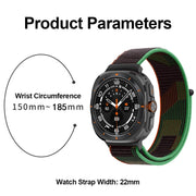 For Samsung Galaxy Watch Ultra 47mm Plastic Connector Nylon Loop Watch Band(Seashell)