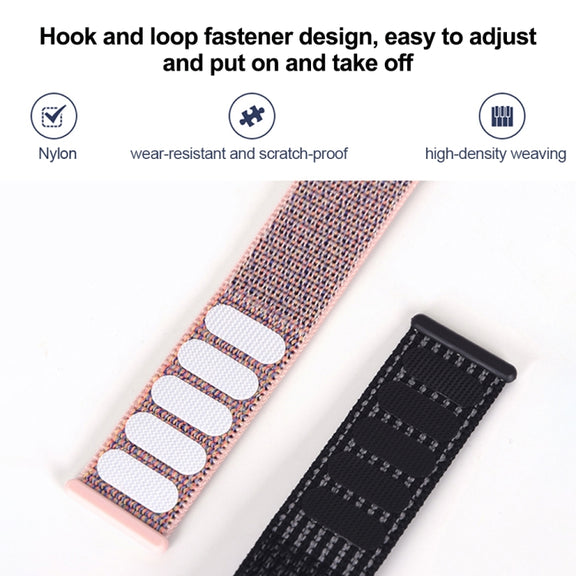 For Samsung Galaxy Watch Ultra 47mm Plastic Connector Nylon Loop Watch Band(Red)