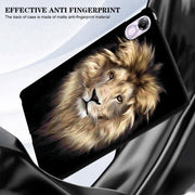 For Huawei MatePad SE 11 2024 Color Painting Pattern Smart Tablet TPU Case(Lion)