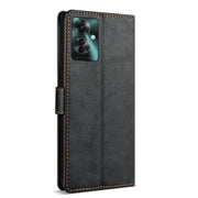 For OPPO Reno11 F 5G N.BEKUS CSJ-P1 Solid Color Leather Phone Case(Black)