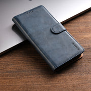 For OPPO Reno11 F 5G N.BEKUS CSJ-P1 Solid Color Leather Phone Case(Blue)