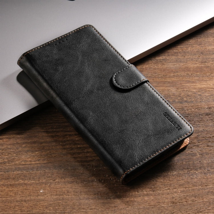 For OPPO Reno11 Pro 5G Global N.BEKUS CSJ-P1 Solid Color Leather Phone Case(Black)