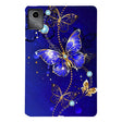 For Lenovo Tab M11 / Xiaoxin Pad 2024 Color Painting Pattern Smart Tablet TPU Case(Blue Butterfly) - Lenovo by PMC Jewellery | Online Shopping South Africa | PMC Jewellery | Buy Now Pay Later Mobicred