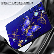 For Lenovo Tab M11 / Xiaoxin Pad 2024 Color Painting Pattern Smart Tablet TPU Case(Blue Butterfly)