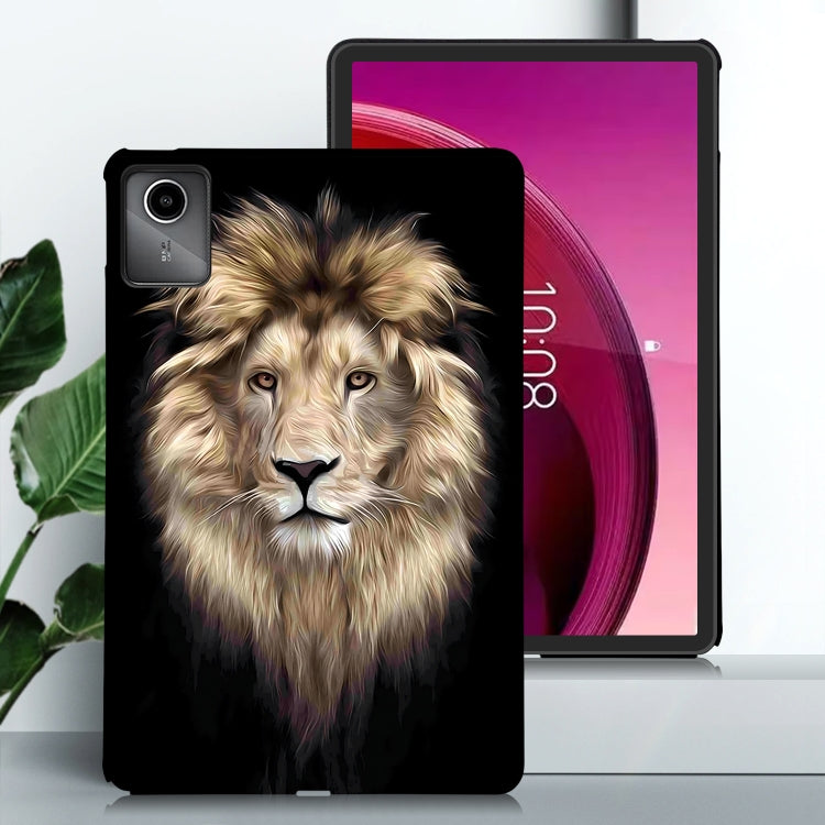 For Lenovo Tab M11 / Xiaoxin Pad 2024 Color Painting Pattern Smart Tablet TPU Case(Lion)