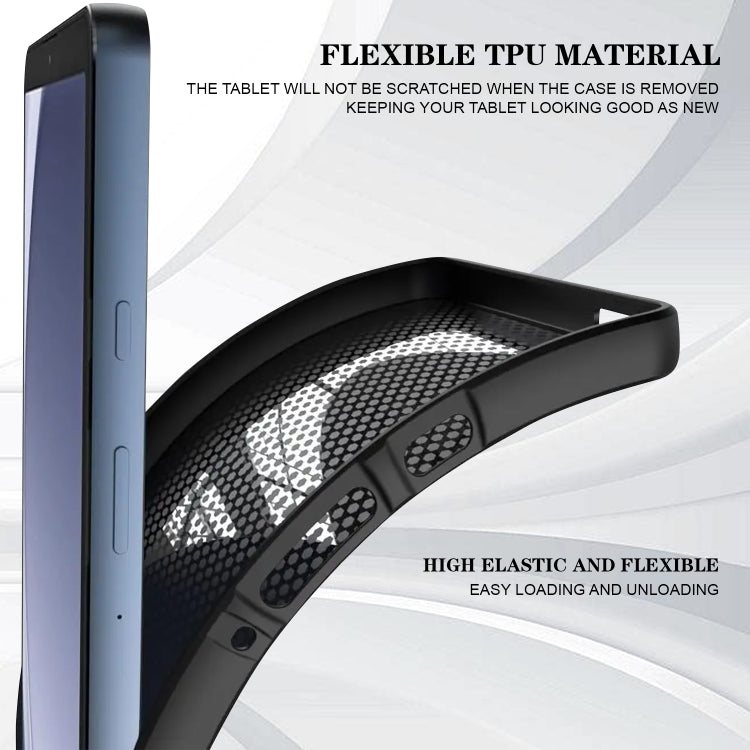 For Samsung Galaxy Tab S9 / S9 FE Color Painting Pattern Smart Tablet TPU Case(Blue Butterfly)
